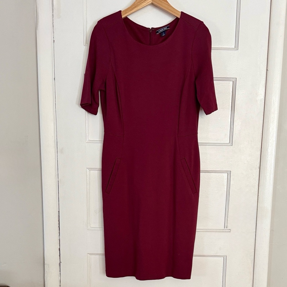 Land’s End Ponte Knit Short Sleeve Dress - Picture 2 of 13